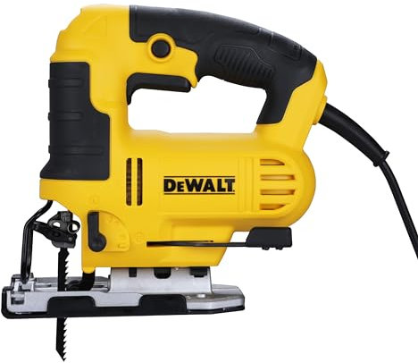 DEWALT DWE349-IN - Rompecabezas para cortar madera, metal y plástico, 650 W, con 6 velocidades variables, garantía de 2 años
