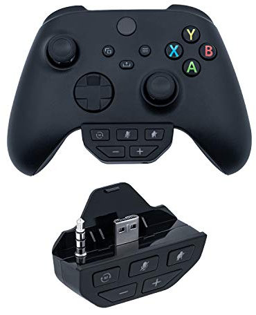 Mcbazel Adaptador de Auriculares para Xbox, potenciador de Sonido de Auriculares, Adaptador de Auriculares para Xbox One Controller con Conector de 3,5 mm, Xbox Series S/Series X/Xbox One/Xbox Ones,