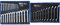 BGS 1196 | Maul-Ringschlüssel-Satz | 25-tlg. | SW 6 - 32 mm | inkl. Tetron-Rolltasche | Gabelringschlüssel + Doppel-Ringschlüssel-Satz | 12-tlg. | gekröpft | SW 6 x 7 - 30 x 32 mm