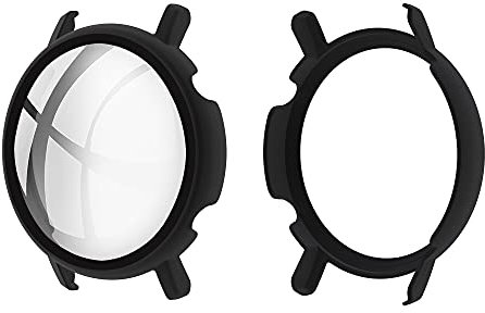 Brifu Hülle kompatibel mit Huawei Watch GT 2 42mm PC Cover mit Hartglasschutz, Ultradünner Vollschutz für Huawei Watch GT 2 42mm Schutzhülle-Schwarz