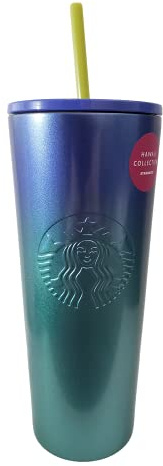 Starbucks Hawaii Collection - Copa fría tropical de acero inoxidable de 24 onzas