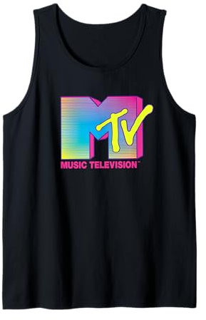 Logo MTV Neon Retro Party MTV Tank Top