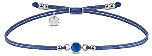 iz-el Armband blauer Saphir GLÜCKSBRINGER 925 Silber