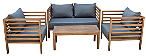 Gardissimo Akazien Holz Lounge Samoa, mit wasserabweisenden Kissen