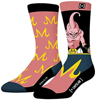 Calzino uomo Dragon Ball Z Cotone, 1 paio di calzini fantasia uomo Vegeta, alta e traspirante, Rosa, 43-46