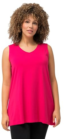 Ulla Popken Damen Strick-Top magentapink 42+