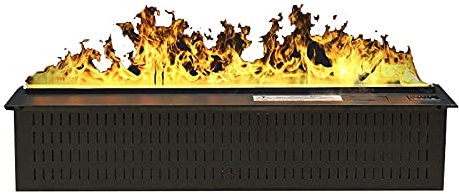 Elektrischer Kamin Dekorativer Kamin 39-Zoll-Einbau-elektrischer Kamin 3D-Flammeneffekte, einstellbare Flammen- und Sicherheitsschutzsystem Dekorative Kamin-Fernbedienung und -taste Dual-Betriebsmodus