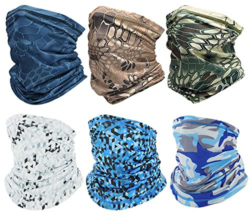 Golopatop Multifunktionstuch Schlauchschal Halsgamasche Eisseide Multifunktionale Schlauchtuch Tube Schal Elastische Halswärmer Atmungsaktive UV-Beständigkeit Bandana für Herren Damen