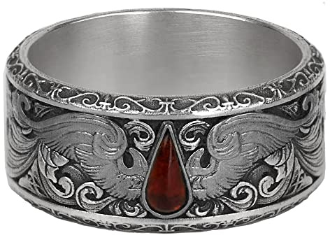 Starforged Blood Angels of Sanguinius Space Marines Herren-Modeschmuck Sterlingsilber Ringe