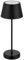 REV LED Akku Tischlampe – Tischleuchte für Schlaf- & Wohnzimmer, Garten - 38cm, IP44, Touch, Dimmbar – Nachttischlampe kabellos, schwarz