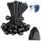 Spanngummis mit Kugel 50 Stück/20cm Planenspanner mit Kugel, Latex Spanngummi mit Kugel,Gummiband Gummispanner Zeltgummis Expanderschlingen Gummischlaufen für Planen,Zelt,Banner,Netz,Pavillions