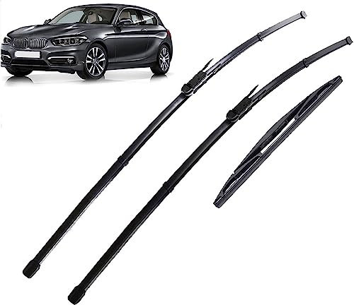 CUPLES Scheibenwischer für BMW 1er F20 F21 114i 116i 118i 120i 125i 2011-2019, Auto Scheibenwischer Vorne Und Hinten Wischerblätter Set Teile Ersatzwischblätter