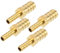 QUARKZMAN 4pcs 14mm - 8mm Droit Forme Barb Laiton Tuyau Raccord Connecteur