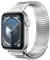 LULULOOK Bracelet Magnétique en Acier INOX pour Apple Watch - Fini et Habillé, Compatible avec SE, Série 10 9 8, 42mm 41mm 40mm 38mm (Argent) - pour Femmes et Hommes