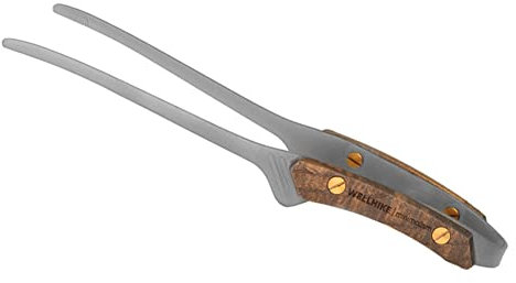 AMZLORD Pinzas para acampar, pinzas para barbacoa Vintage, pinzas para barbacoa de acero inoxidable, utensilios de cocina ligeros antiescaldado para viajes turísticos