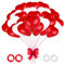 Herzluftballons Rot Weiß 100 Stück 12 Zoll Herz Luftballons,Latex Herz Ballon Helium,Luftballons Hochzeit für Hochzeit Verlobung Valentinstag JGA Party Deko (Rot Weiß) Hochzeit Dekoration