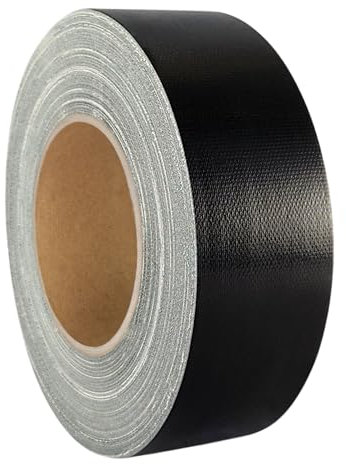 KS24 Products Gaffer Tape | Premium Gewebeklebeband | große Auswahl an Farben & Breiten | stark klebend & wiederablösbar/schwarz, 30 mm x 50 m