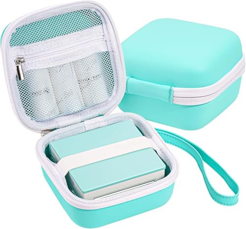 ProCase Tragetasche für Mini Portable Small Printer Tragbarer Etikettendrucker Reiseeuti Aufklebermaschine Hülle -Blau