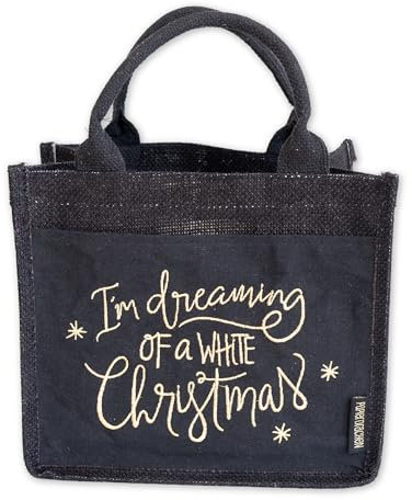 Papierdrachen Jutetasche Schwarz gold Set 03