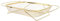 Over The Sink Colander Stainless Steel, Oval Colander Strainer for Kitchen Sink Fine Mesh Strainers Basket with Handles Expandable Oval Strainer Basket for Kitchen Strain Drain(Gold)