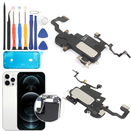 RongZy per iPhone 12 PRO Max Cicalino della Suoneria di Ricambio per iPhone 12 PRO Max Altoparlante Anteriore Sensore Cavo Flessibile con Strumenti