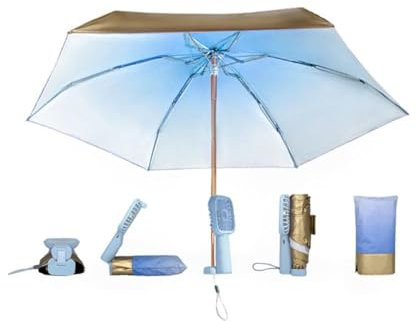 Umbrella With Fan For Men And WomenSun Protection Cooling Fan Umbrella Two-speed For Outdoor Wind Beach Cooler Summer Umbrella spray,umbrella fan,uv 3 spray fan life mist,mister misting spray