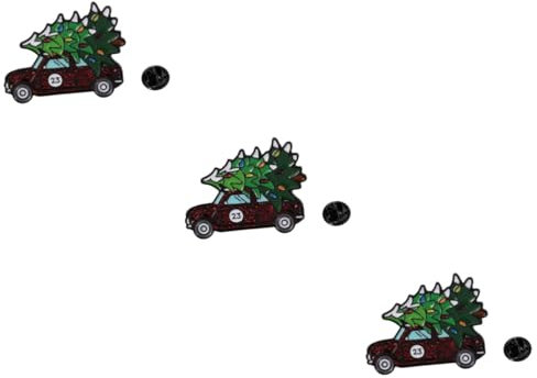 SAFIGLE 3 Stk Weihnachtsbaum-brosche Weihnachtsbrosche Weihnachtsstrumpffüller Party-brosche Strass- Weihnachtsdekoration Zarte Broschennadel Unisex-anstecknadel