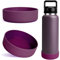 Housse de Protection antidérapante en Silicone pour Bouteille d'eau Yeti Rambler 36 oz (Violet Nordique, Lot de 2)