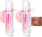 Baorder 2PCS Aufpolsterndes Lippenöl mit Chili-Extrakt-Sofort vollere Lippen!Clear Pink Plumper &Pout Lips Lip Gloss,Feuchtigkeitsspendender nährender getönter Lippenbalsam Flüssiger Lippenstift (01)