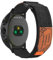 HYSDFFG Nylon Armband für Suunto 7/Spartan Sport/9 Titanium/9 Baro/9, Nylon Sport Klettverschluss Band, 6,7in - 8,7in (170mm-221mm), Schwarz, D