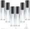 Newpop 6 Stück Parfümzerstäuber Nachfüllbar 10ml, Parfum Zerstäuber für Unterwegs, Leere Parfümflaschen mit Trichtern, Leer Parfümflasche, Sprühflasche Reise Parfum Flakon, Eckige Gradient Blue