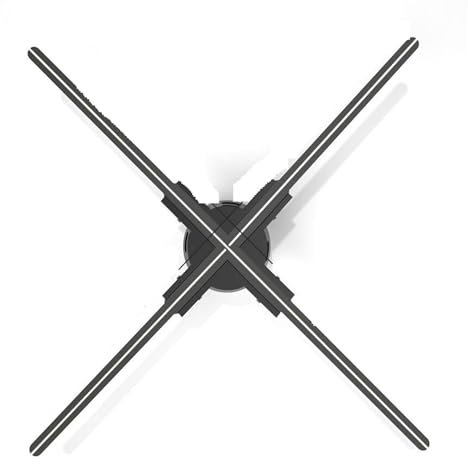 Holographic Fan, 100CM/39.37in 3D Fan Holographic Projector Wifi Commercial Advertising Display Screen Holographic Projection Fan Remote Hologram Player Video Projector