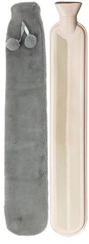 Hot Water Bottle 2000ML Hot Water Bottle Long Stander Hot Water Bottle with Soft Plush Cover Hot Water Bag Warm Water Bottle for Bed Hand Feet Hot Water Bag(As shows-02)