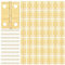 Tunejoy Bisagras Pequeñas Mini Bisagras con Tornillos para DIY Box Model Toy Artwork Craft 24 x 16mm 50 Piezas Oro