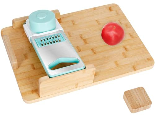 Planche à découper adaptative à une main : planche à découper à une main avec outils de préparation des aliments pour personnes handicapées