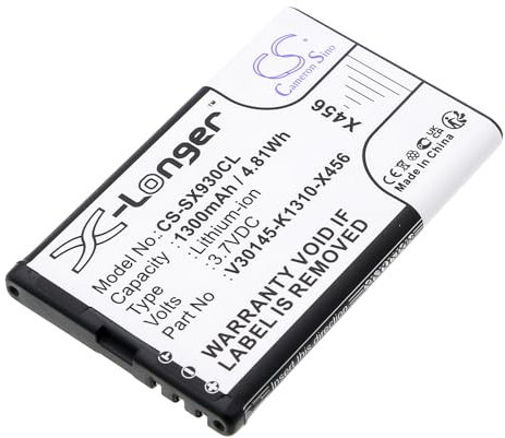 Cameron Sino ACCCHEN Wiederaufladbarer Akku für Gigaset SL930, Gigaset SL930A, Gigaset SL930h (1300mAh / 4.81Wh) V30145-K1310-X456