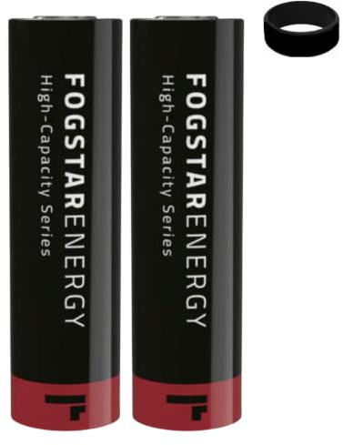 21/700 6000mAh Highest MAH Red Compatible With Fogstar Energy Works 10A Rechargeable Cell + No Band With Sub Ohm Kit No Nicotine + Band (2 PACK)