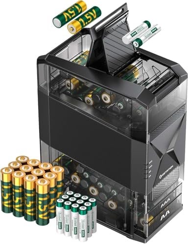 Ostation 2 AA AAA Rechargeable Battery Charging Station with 24 Batteries