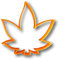 Ausstechform Marihuana-Blatt (2,5 cm)