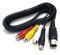 Maincore 1m Long 5 Pin MIDI DIN Male Plug to 4 RCA Phono Female Sockets Extension Adapter Audio Cable.