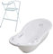 Baignoire bébé thermomètre Blanc Owls 102 cm + Pied