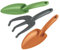 Tramontina Lot de 3 Outils de Jardinage en Plastique Marron