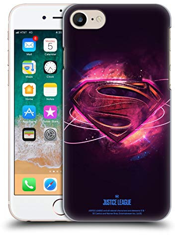 Head Case Designs Offizielle Justice League Movie Superman 2 Logos Harte Rueckseiten Handyhülle Hülle Huelle kompatibel mit Apple iPhone 7/8 / SE 2020 & 2022