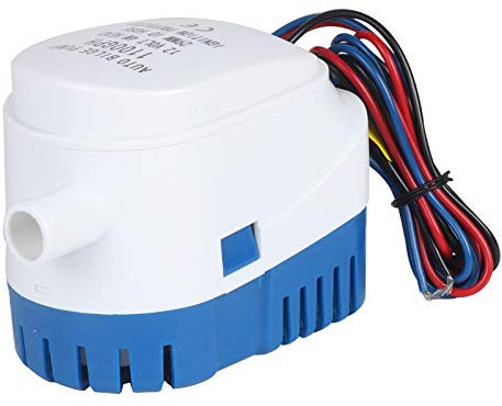 Ballshop Automatic Bilge Pump 12V 1100GPH Automatic Submersible Bilge Automatic Submersible Bilge Pump Fully Auto Float Switch Internal for Ponds