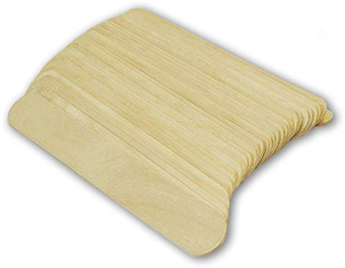 Instrapac Medical Wooden Stick Tongue Depressor Waxing Tattoo Throat Diagnostic Inspection - 20 Pack