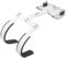 ARTIBETTER Snare Drum Carrier Verstellbarer Snare Drum Schultergurt Harness Backing Frame Percussion Instrument Supplies Weiß