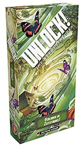 Asmodee, Unlock! – Verloren im Zeitstrudel, Familienspiel, Rätselspiel, 1-6 Spieler, Ab 10+ Jahren, 60+ Minuten, Deutsch
