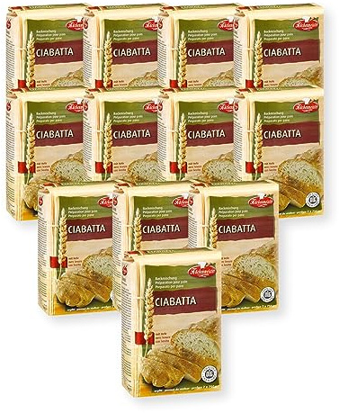 BIELMEIER 12 KG KÜCHENMEISTER Brotbackmischung Ciabatta a 1 KG Frießinger Mühle