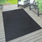 Paco Home In- & Outdoor Teppich wetterfest für Garten, Terrasse & Balkon flachgewebt in Moderner Sisaloptik einfarbig pflegeleicht & UV-beständig, Grösse:200x350 cm, Farbe:Navy-Blau