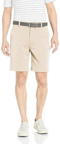 Amazon Essentials Men's Classic-Fit Stretch Golf Short (Available in Big and Tall), Stone, 38W